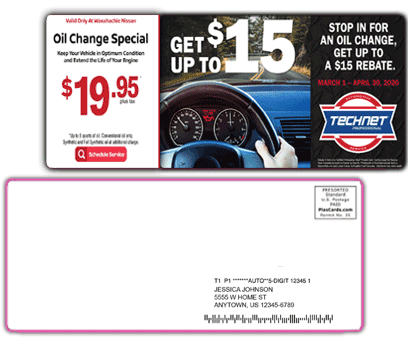Plastic Postcard Mailer - Solid 3.5\" x 8.4\"