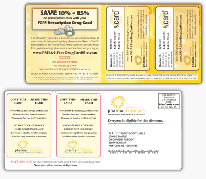 Custom Plastic Postcard Mailer + 2 Pop-Out Wallet Cards